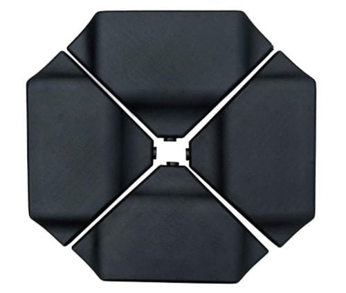 Abba Patio 4Pcs Offset Umbrella Base Plastic Cantilever Base Weights Plate Set