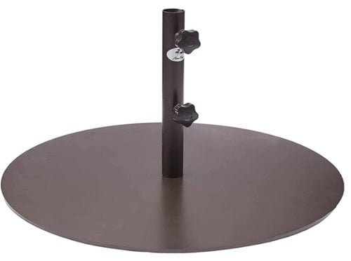 Abba Patio Round Steel Market Patio Umbrella Base, 55 lbs