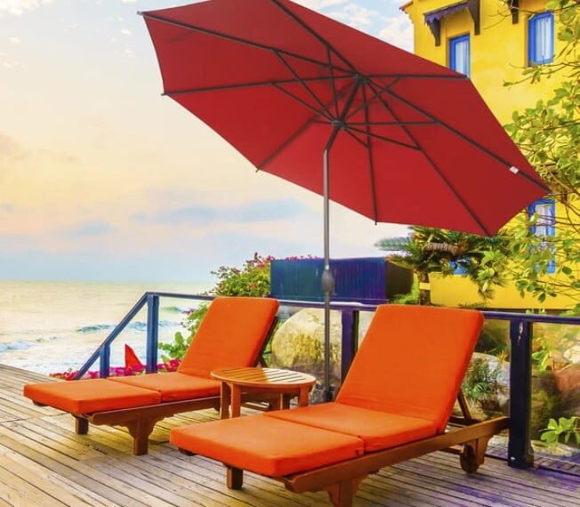 Abba Patio 11 Feet Market Umbrella with Push Button Tilt and Crank 8 Ribs Review