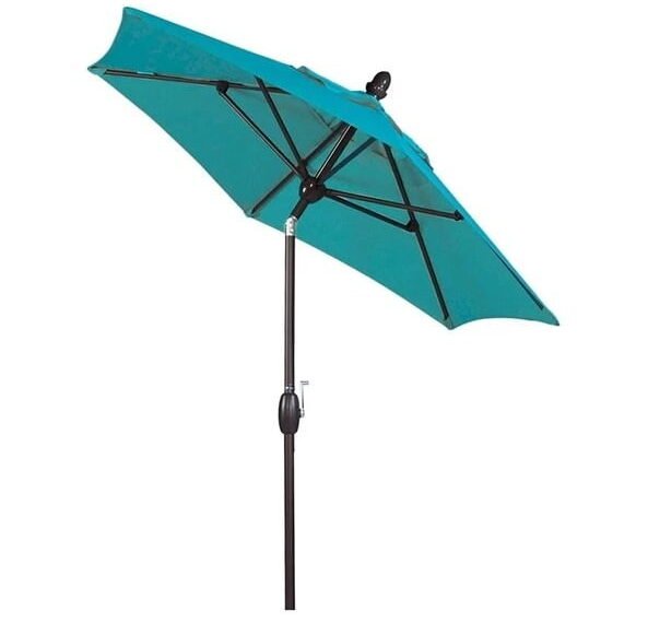 Abba Patio 7.5 Feet Market Umbrella with Push Button Tilt & Crank Review