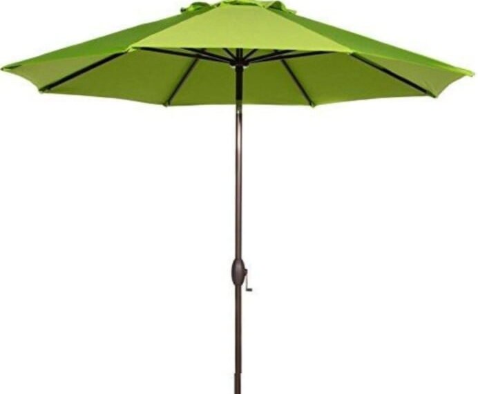 Abba Patio 9 Feet Market Umbrella with Auto Tilt and Crank (8 Ribs)