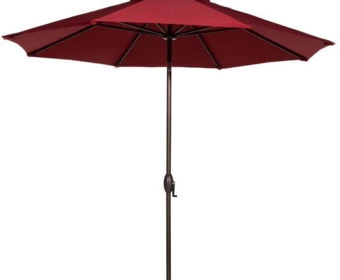 Abba Patio 9 Feet Patio Market Table Umbrella with Push Button Tilt and Crank (8 ribs) Review