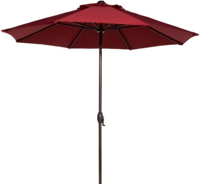 Abba Patio 9 Feet Patio Market Table Umbrella with Push Button Tilt and Crank (8 ribs) Review