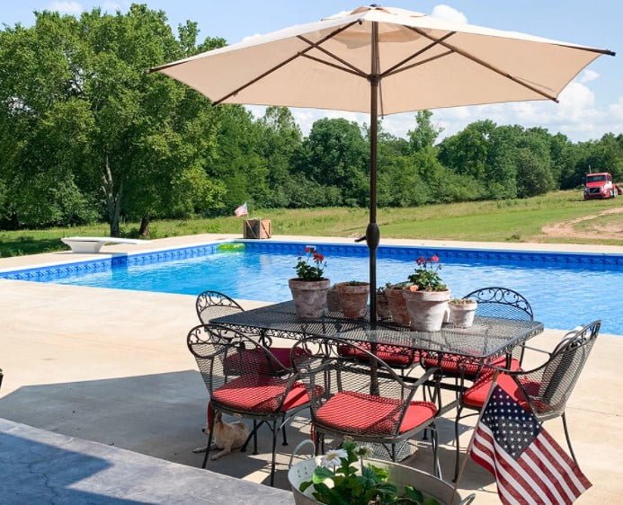 Abba Patio 9 Feet Patio Umbrella with Push Button Tilt and Crank