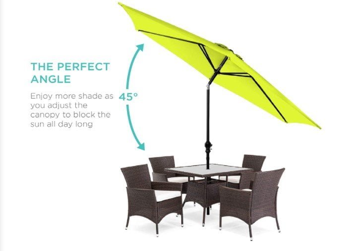 Best Choice Products 10ft Outdoor Steel Market Patio Umbrella