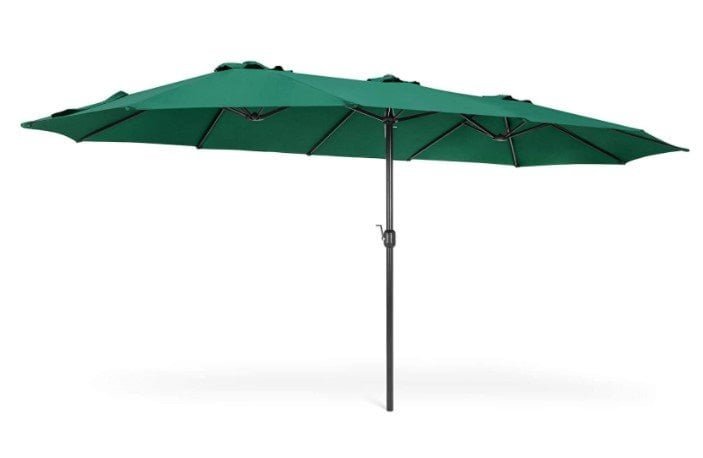 Best Choice Products 15x9ft Rectangular Twin Market Patio Umbrella