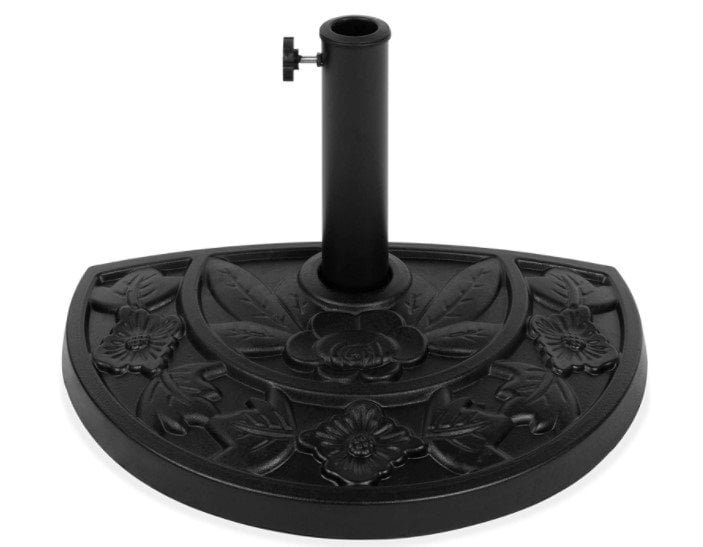 Best Choice Products 19 in, 20 lb Resin Half Patio Umbrella Stand Base