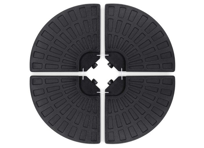 Best Choice Products 4-Piece Cantilever Offset Patio Umbrella Base Stand w Carry Handles