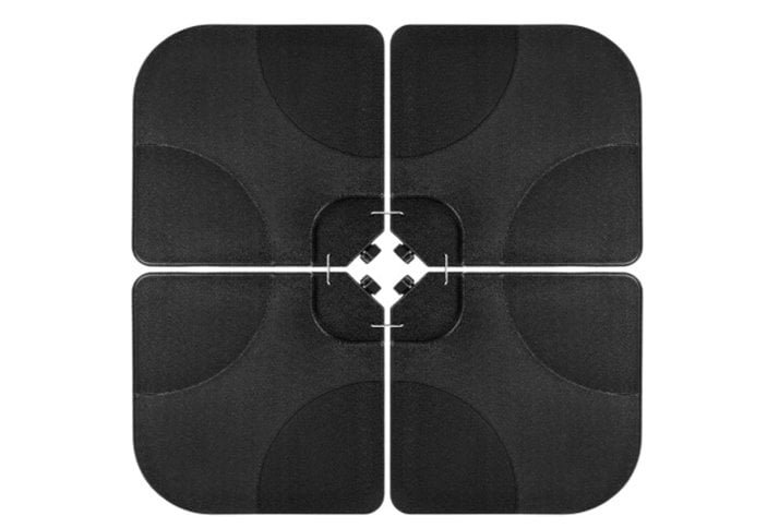 Best Choice Products 4-Piece Cantilever Offset Patio Umbrella Stand Square Base Plate Set