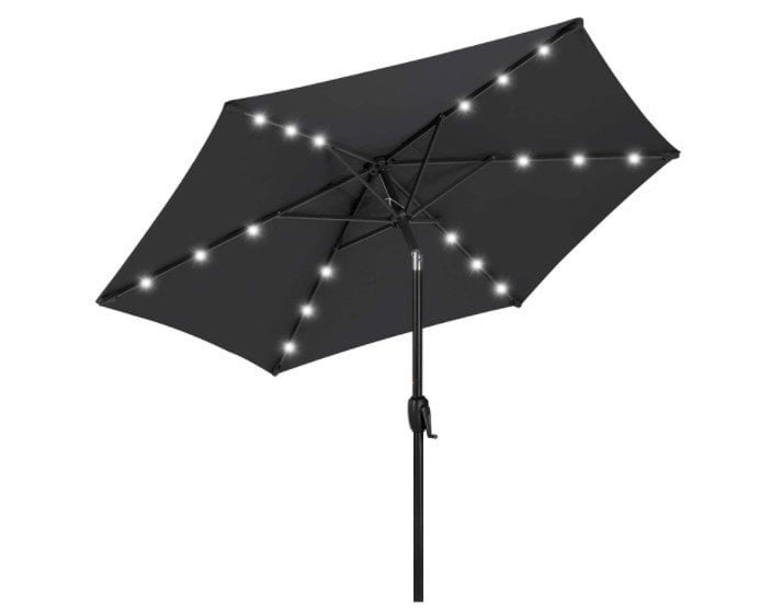 Best Choice Products 7.5ft Outdoor Solar Patio Umbrella