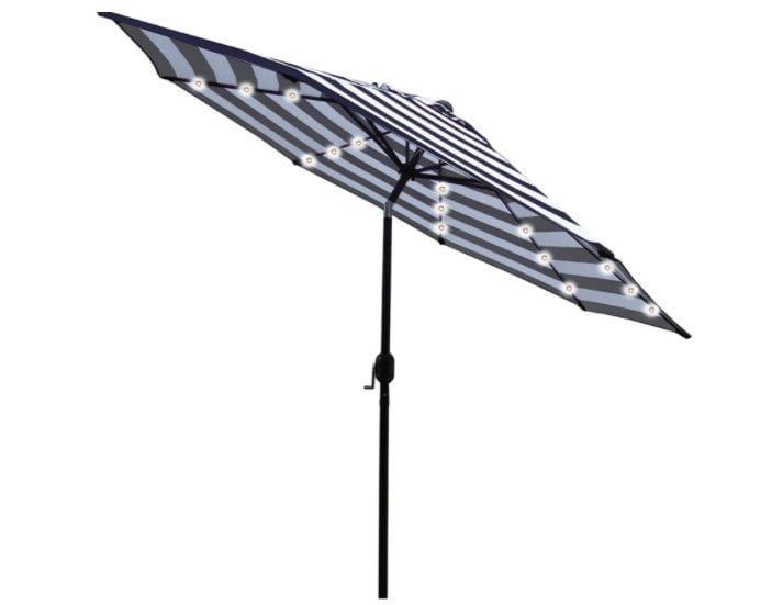 Sunnyglade 9′ Solar 24 LED Lighted Umbrella
