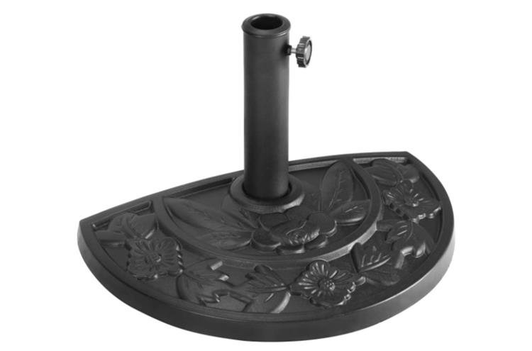 Giantex 20 Outdoor Patio Half Round Umbrella Base Stand Black W 9Ft Half Round Umbrella (Stand)