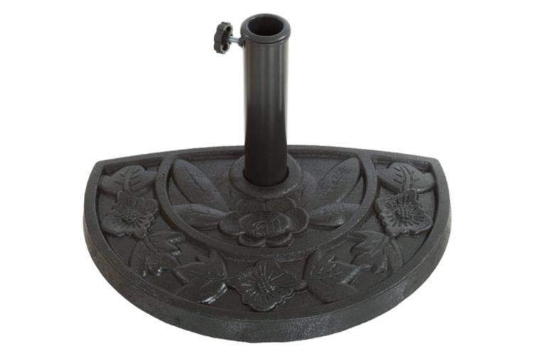 Pure Garden 20 lb Half Round Umbrella Base - Black