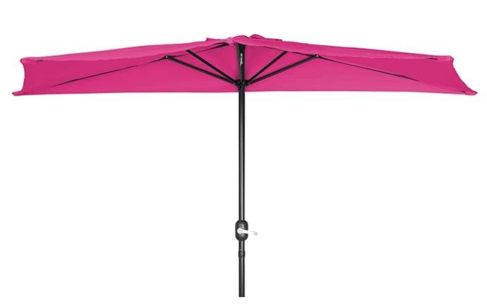 Trademark Innovations PATUMB TAN Patio Half Umbrella-9' Diameter