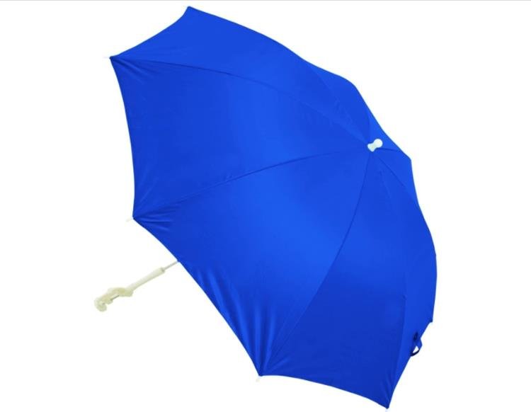 Rio Brands Beach Clamp-on Umbrella, 4', Blue