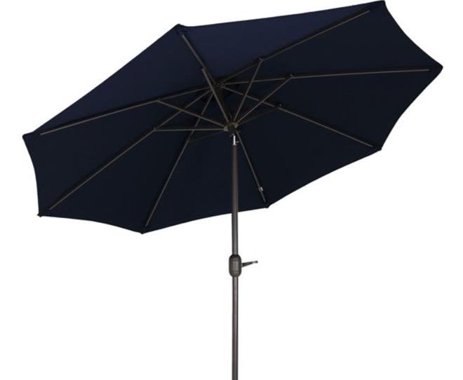 Sunnydaze 9-Foot Aluminum Sunbrella Patio Umbrella with Auto Tilt and Crank