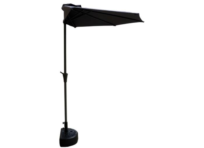 Coolaroo Airlie 2.7m Half-Round Market Umbrella with Base