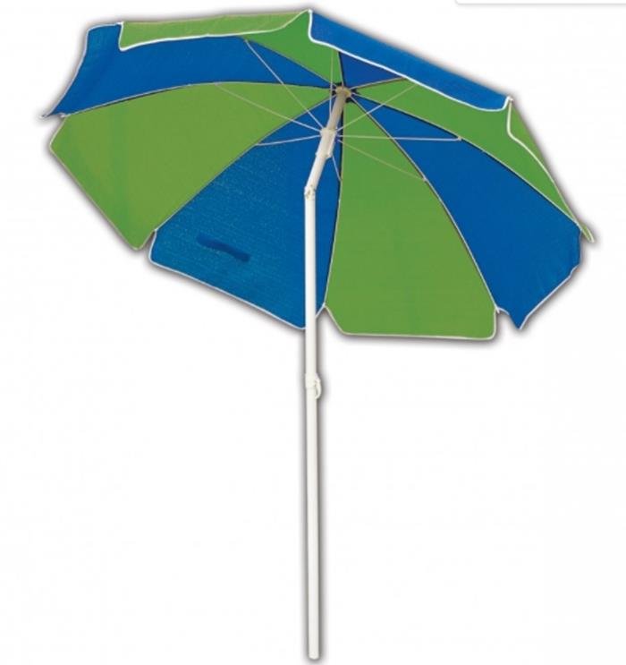 Coolaroo beach umbrella - Blue Green