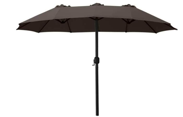ABCCANOPY 15FT Double-Sided Aluminum Table Patio Umbrella Garden Large Umbrella