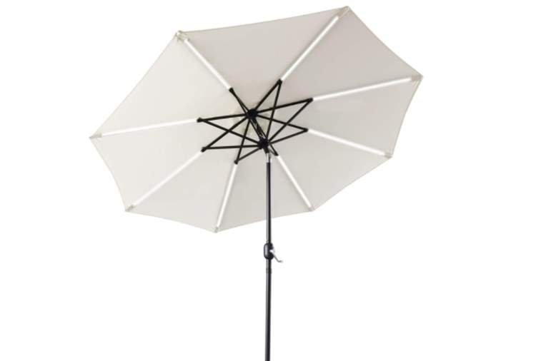 ABCCANOPY 9FT Patio Umbrella Solar Powered Outdoor Umbrella