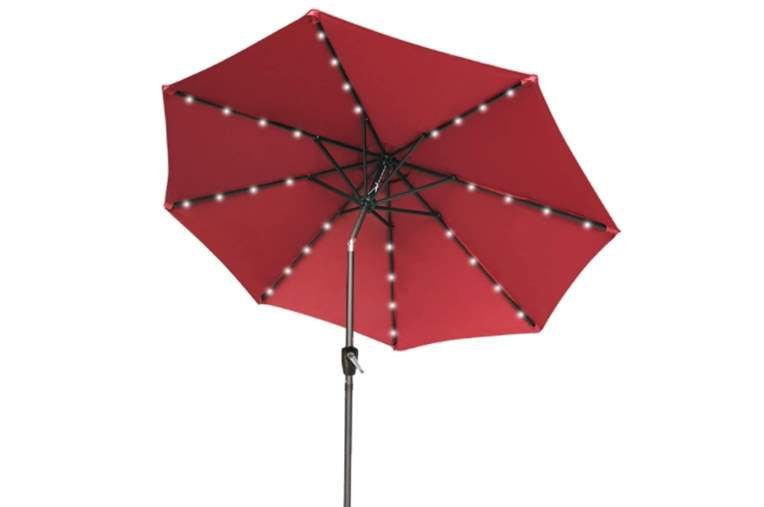 ABCCANOPY Patio Umbrella Ourdoor Solar Umbrella LED Umbrellas with 32LED Lights