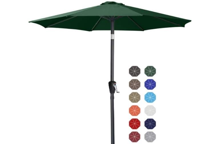 ABCCANOPY Patio Umbrella Table Market Umbrella with Push Button Tilt