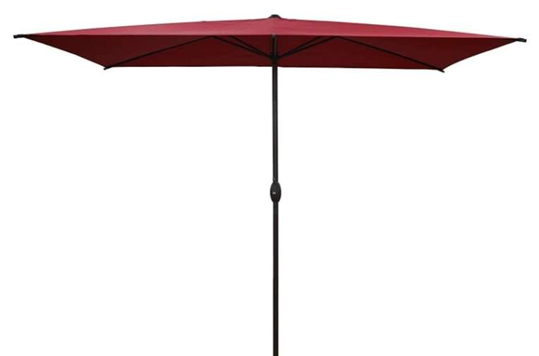 Abba Patio 6.6 by 9.8 Ft Rectangular Patio Umbrella Outdoor Market Table Umbrella