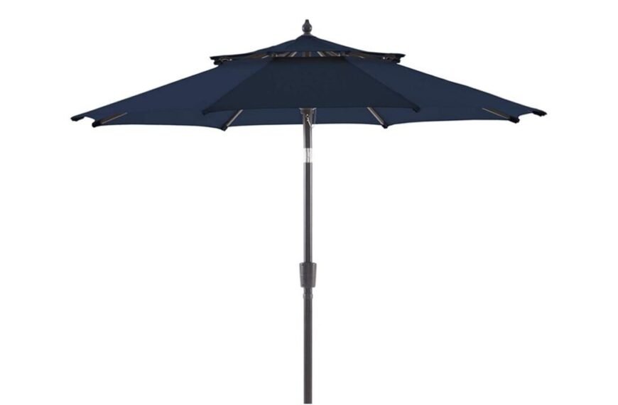Wikiwiki 2-tier umbrella - Navy blue