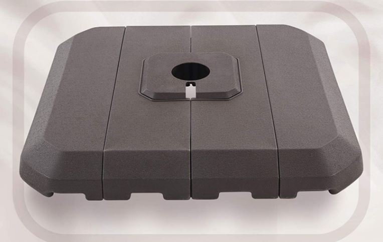 Wikiwiki 4-Piece Offset Hanging Umbrella Weighted Base Cantilever Patio Umbrella Weights Plate Set